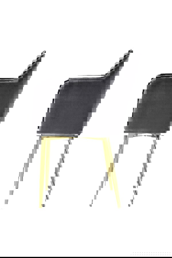 Living and Home Velvet Upholstered Dining Chair Dressing Chair Nail Chair 86cm