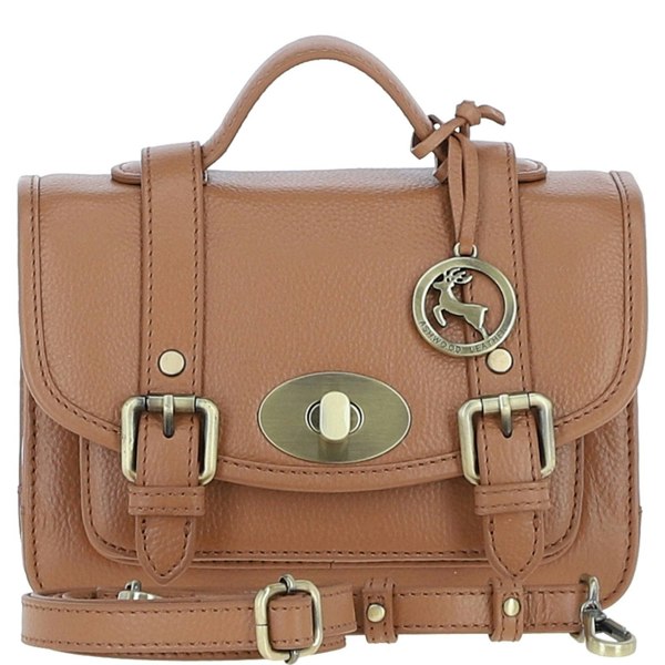 Stylish Real Leather Medium Satchel Bag: y-62