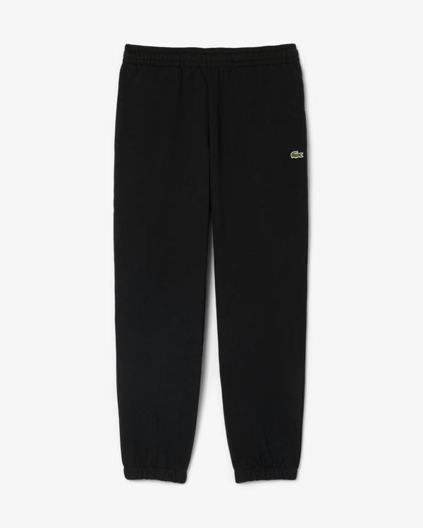 Lacoste Regular Fit Mens Fleece Sweatpants - Black 031 | CHO | Designer Mens Sweatpants