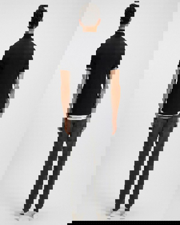 BOSS Orange Re.Maine Mens Regular-Fit Jeans in Super-Stretch Denim - Black 005 - CHO - Designer Mens Jeans