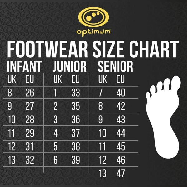 Senior Silver Fade Ignisio Football Boot – 6-Stud, Lace-Up, Sizes 7-12 - Optimum