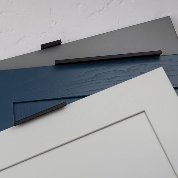 Handle & Home Matt Black Squared Edge Mount Lip Pull Handles