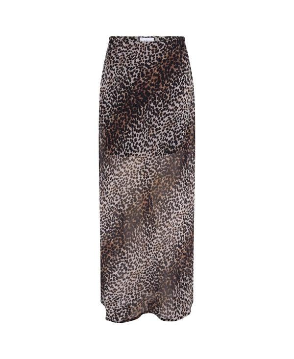 Animal Print Maxi Skirt