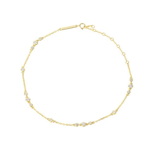 BLOOMTINE Illuminess™ Gold Vermeil Sparkle Anklet