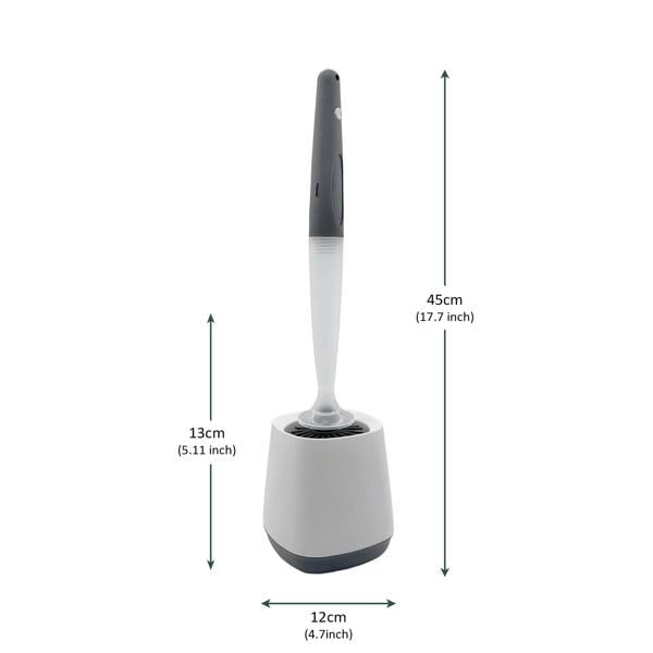 Nicoman Toilet Brush with Bleach Dispensing Handel
