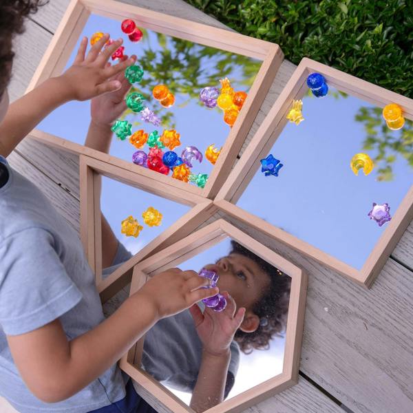 tickit Wooden Shape Mirror Tray
