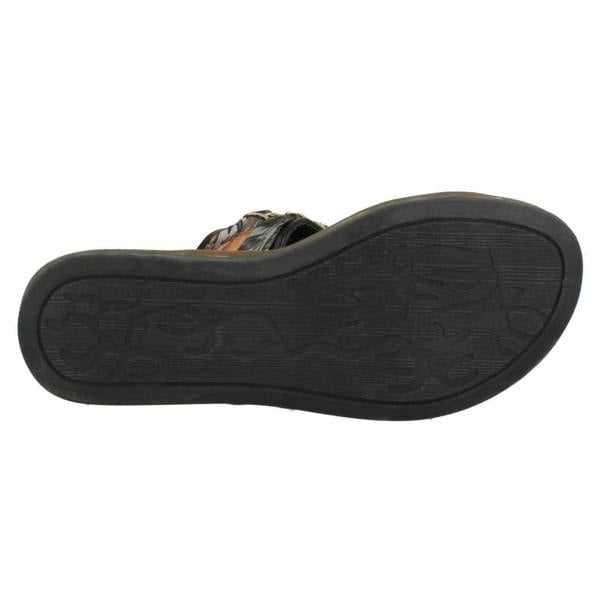 Savannah Ladies Savannah Flat Double Braided Strap Sandals