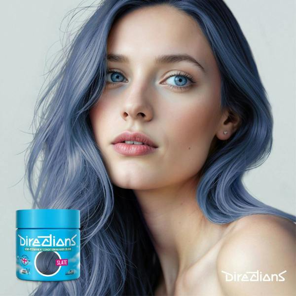 Directions 4 x La Riche Directions Semi-Permanent Hair Color 100ml Tubs - Slate