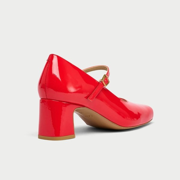 Calla Mary Jane Shoes - Poppy Patent Leather