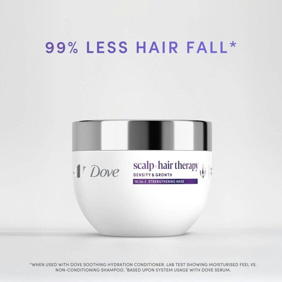 Dove Scalp + Hair Therapy Hair Mask - Density & Growth 10-in-1 Mask 6x270 ml