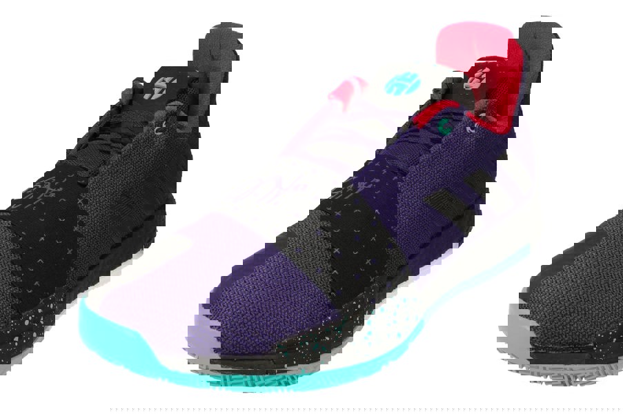 Adidas Harden Vol.3 Mens Basketball Trainers Sneakers B42005 B42005 - College Purple Black Hi Res Aqua B42005 - Photo 0