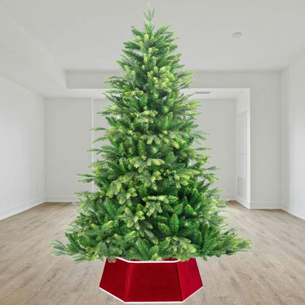 26.8 Inch Hexagonal Fabric Christmas Tree Collar for a Neat Festive Finish image 9