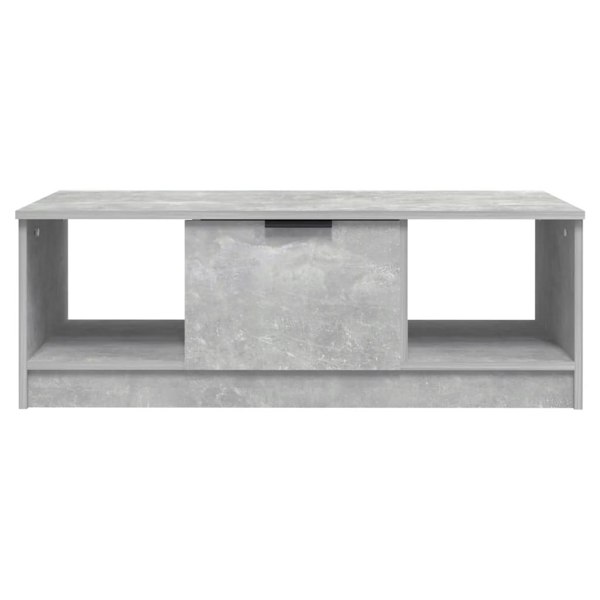 Berkfield Coffee Table Concrete Grey 102x50x36 cm Engineered Wood