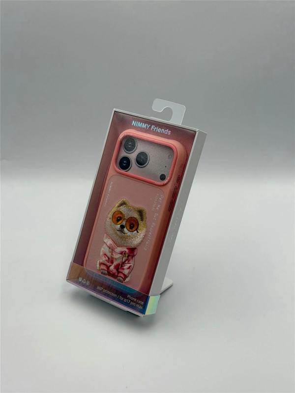 Nimmy Friends Nimmy Glass Cool Dog Case with MagSafe for iPhone 17 Pro Max 6.9" Pink - N-YJ-IP17-PRO-MAX-031