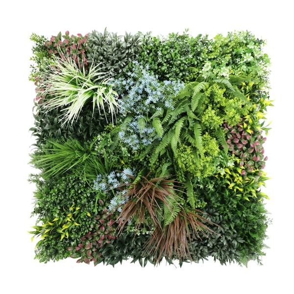 Premium Artificial Plants Green Wall Panel 1m x 1m - Pandora B