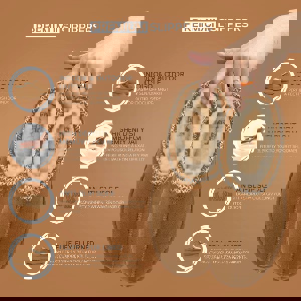 VIVA Mia: Women's Platform Sheepskin Lined Slip Ons Anti Slip Rubber Soles