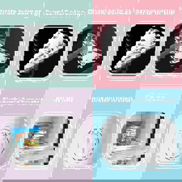 Living and Home Livingandhome RCUB0BL2(E) 60L Under-Counter Fridge, 48cm Upright Adjustable Thermostat, Reversible Door, 4-Star Freezer Rating, Black