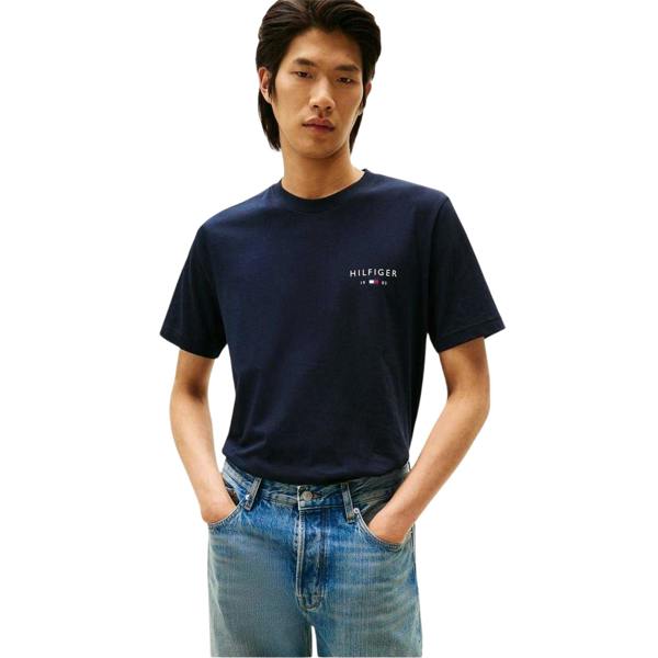 Tommy Hilfiger Mens Love Logo Crew Neck T-Shirt - Desert Sky - 