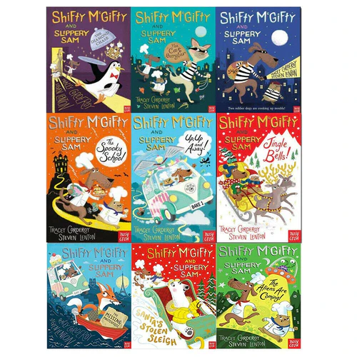 Shifty McGifty and Slippery Sam 9 Books Collection Set by Tracey Corderoy – Funny Adventure Stories Collection for Kids