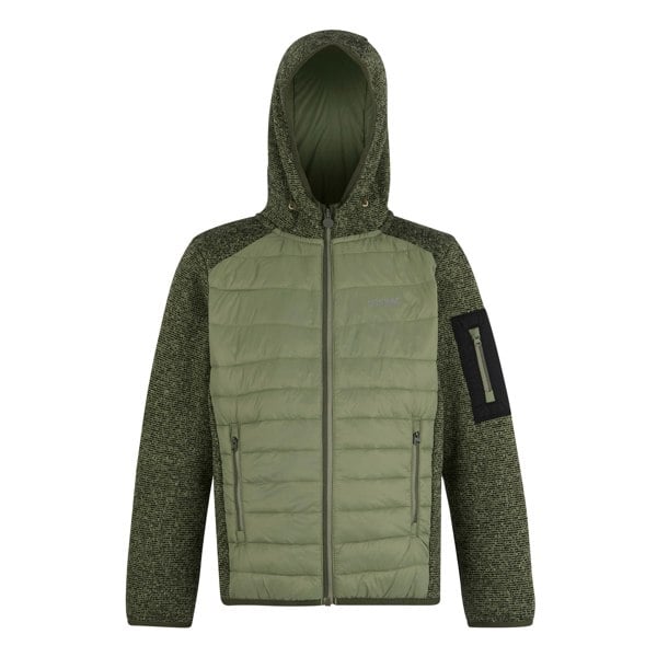 Regatta Kids Newhill Hybrid Jacket - Oil Green