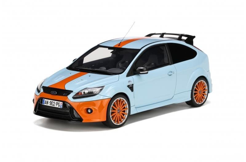 Otto 2010 Ford Focus MK2 RS Le Mans Blue and Orange 1:18 Scale Otto Mobile OT1011