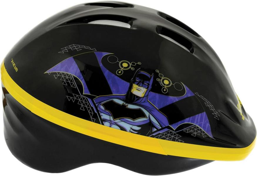 Batman Kids Safety Helmet 52-56cm - Black/Yellow