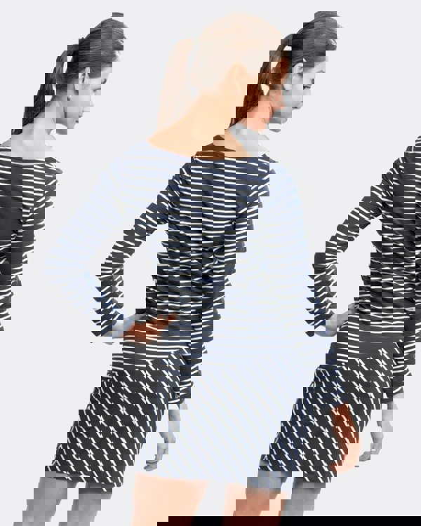 French Connection Spring Tim Tim Long Sleeve Slash Neck Womens Dress