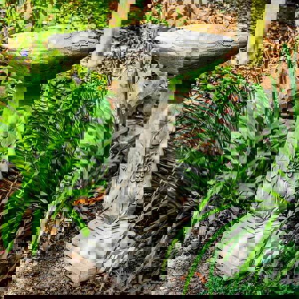 Lillypad Leaf Design Garden Birdbath