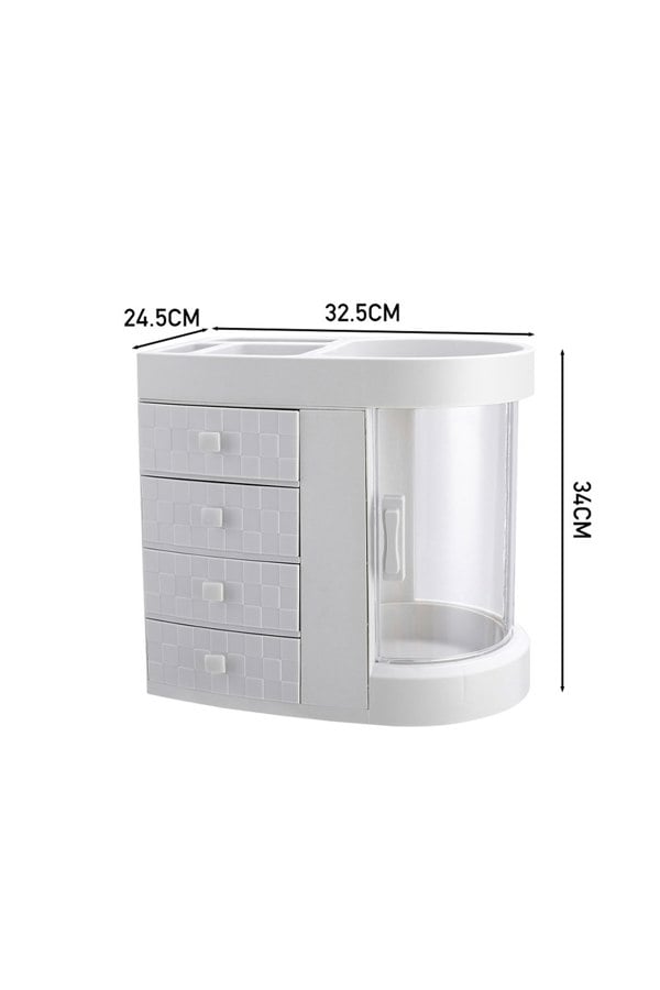 Living and Home Acrylic Desktop Makeup Cosmetic Organizer with 4 Drawers