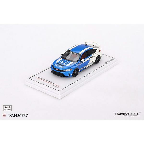 MCSlots Honda Civic Type R #3 2023 Pace Car Blue 1:43 Scale TSM430767