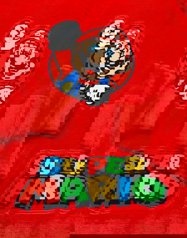 Nintendo Boys Red Mario Blanket Hoodie