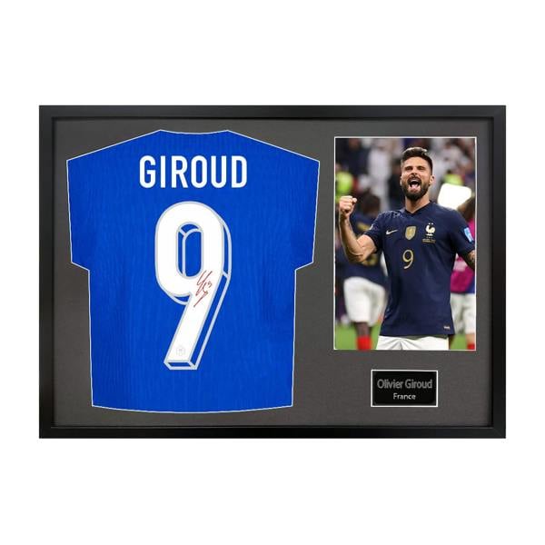 Olivier Giroud Signed France Shirt Classic Frame
