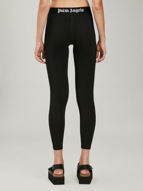 Palm Angels Classic Logo Leggings - Black