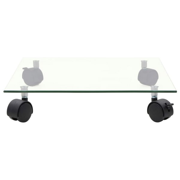 Berkfield Plant Rollers 2 pcs Tempered Glass 35x35 cm Square