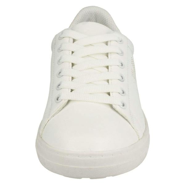 Spot On Ladies Spot On Flat Lace Up Slimline Pumps