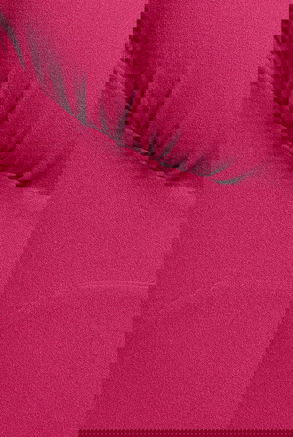 Scuba Crepe Twist Cutout Midi Dress - Hot Pink DR4351