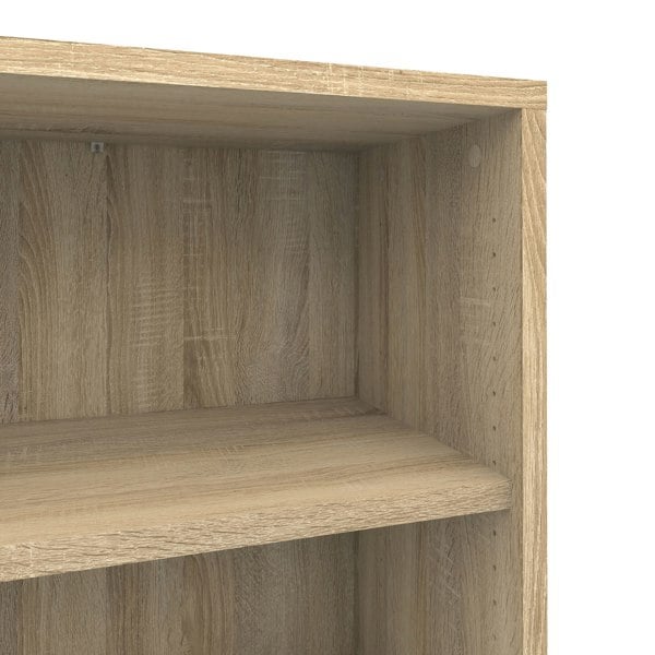 Furniture To Go Prima Bookcase 2 Shelves with 2 Drawers 2 Doors In Oak
