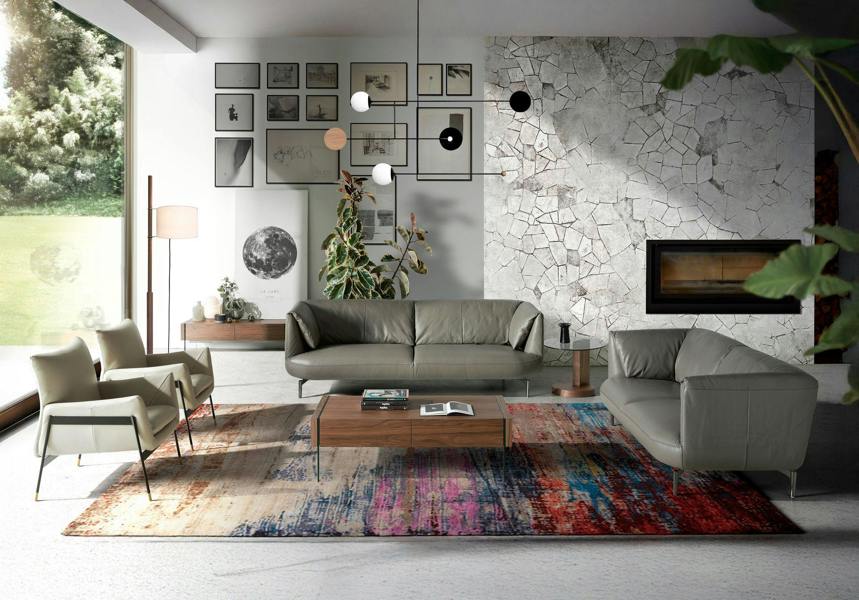 Angel Cerdá Pearl Grey Leather Armchair 5042