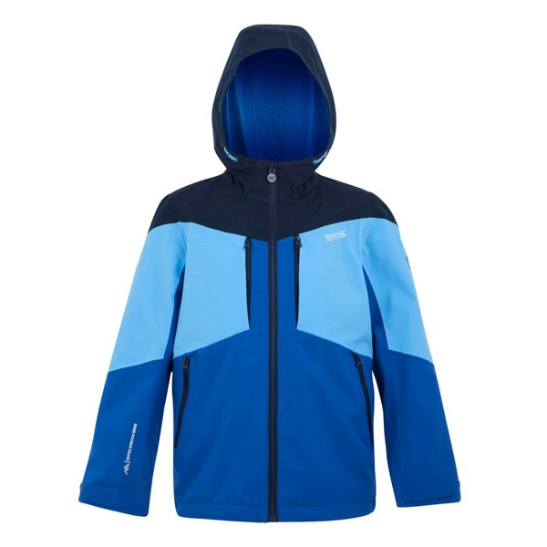 Regatta Childrens/Kids Highton VI Waterproof Jacket - Olympian Blue/Elysium Blue/Navy