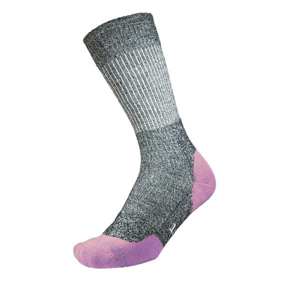 1000 Mile Womens Fusion Repreve Double Layer Walking Socks Charcoal Pink