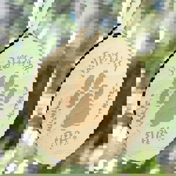 Personalised Memento Company Personalised Dog Breed Round Wooden Bauble