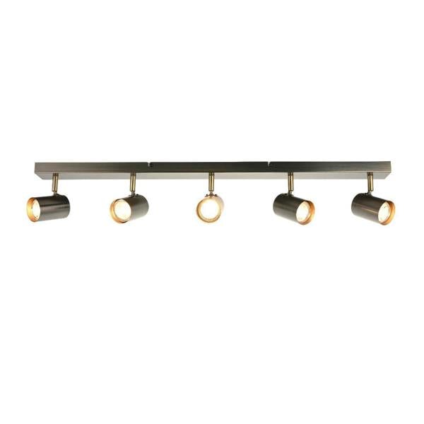 Pagazzi Lighting Hereford Matte Pewter 5-Spot Bar