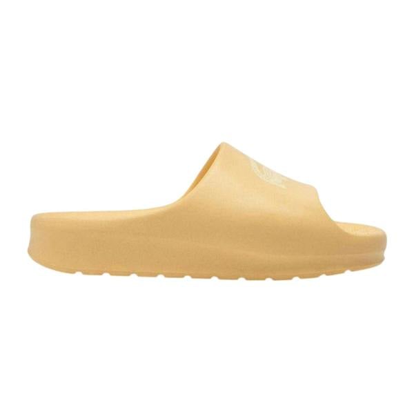 Lacoste Mens Serve Crocodile Holiday Sliders - Yellow - 