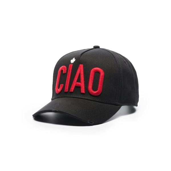 Dsquared Ciao Logo-embroidered Cap   in  Red