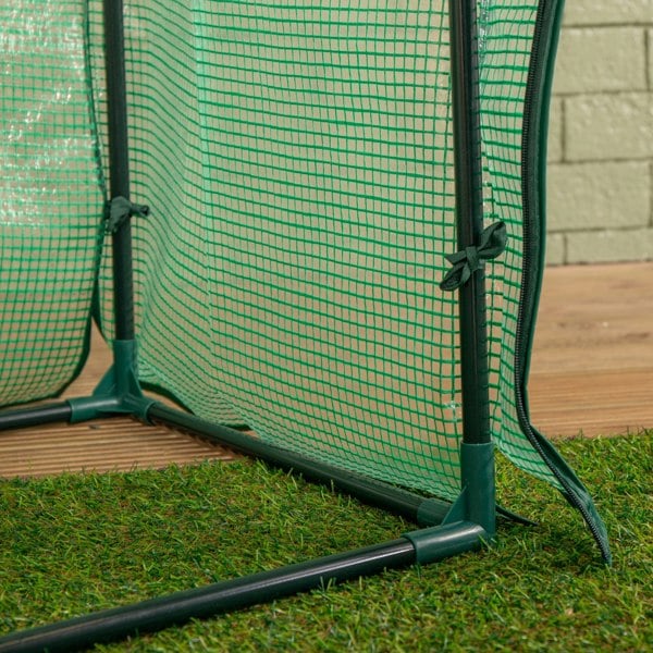 Samuel Alexander 1.5m x 1m Outdoor Greenhouse for Plants with Steel Frame and Protective PE Cover