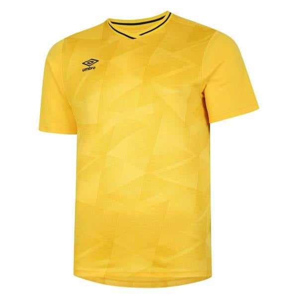 Umbro Childrens/Kids Triassic Short-Sleeved Jersey - Yellow/Empire Yellow - 