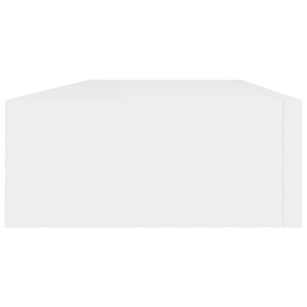 Berkfield Wall-mounted Drawer Shelf White 60x23.5x10 cm MDF