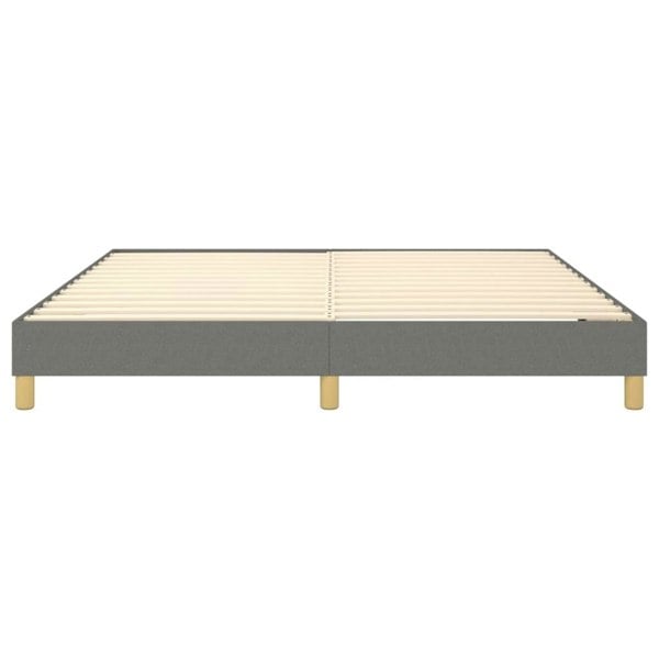 Berkfield Box Spring Bed Frame Dark Grey 180x200 cm 6FT Super King Fabric