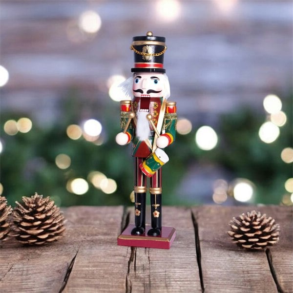 St Helens 30Cm Classic Wooden Nutcracker Soldier