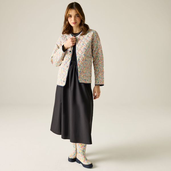 Regatta Womens/Ladies Cath Kidston Ditsy Floral Padded Jacket - Cream Harmony